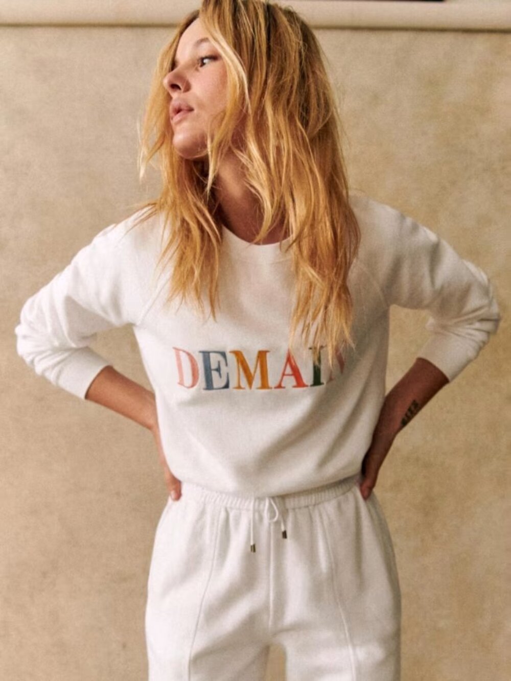 Sezane Demain Sweatshirt Solidarity Collection Size M